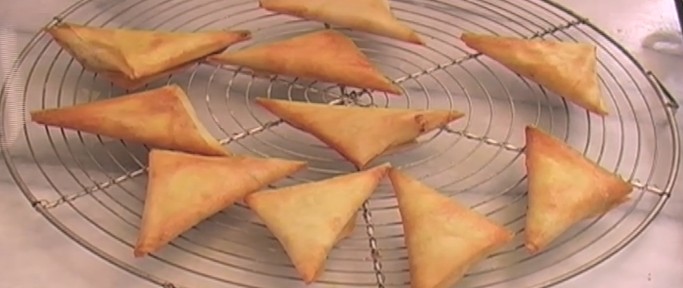 Briouates sucrées au fromage et au miel