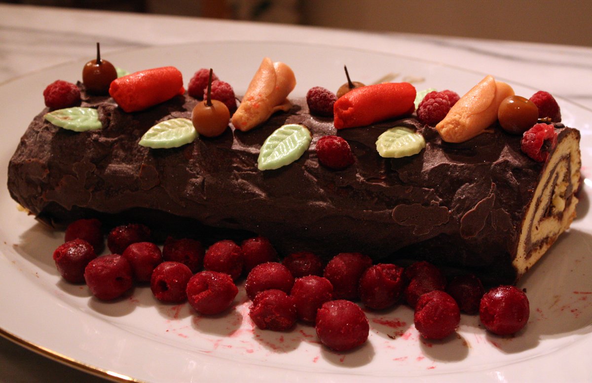 Bûche de Noël au chocolat
