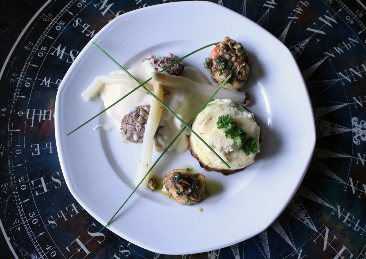 Cabillaud à la crème d'asperges
