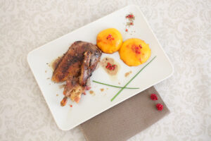 Canard aux pêches